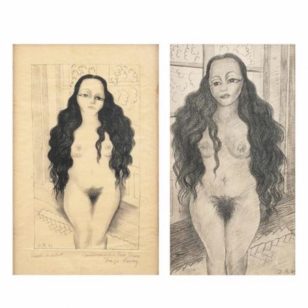 (i) Desnudo de Dolores Olmedo; (ii) Desnudo de Dolores Olmedo-1930 (i) Desnudo de Dolores Olmedo; (ii) Desnudo de Dolores Olmedo-1930
