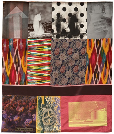Robert Rauschenberg - Samarkand Stitches # V (From Samarkand Stitches)-1988 Robert Rauschenberg - Samarkand Stitches # V (From Samarkand Stitches)-1988