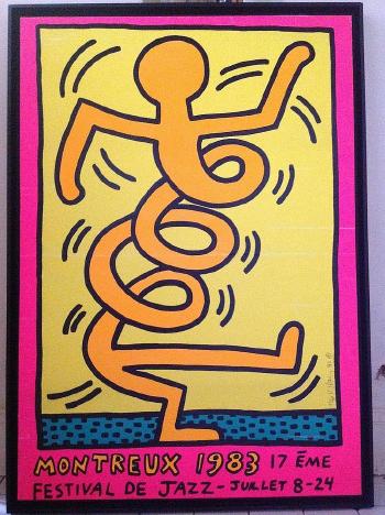 Keith Haring - Montreux 17eme festival de jazz-1983 Keith Haring - Montreux 17eme festival de jazz-1983