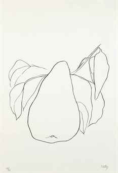 Pear III, From Suite Of Plant Lithographs-1966 Pear III, From Suite Of Plant Lithographs-1966