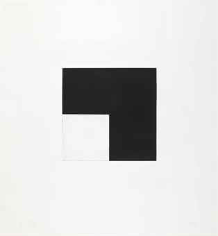 Square With Black, From The Concorde Series-1982 Square With Black, From The Concorde Series-1982
