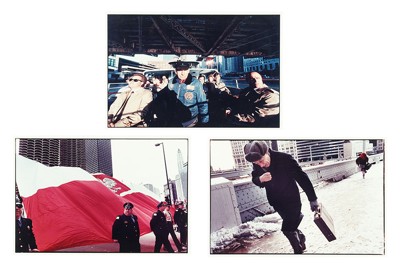Three Works: 'Polish Day Parade', 'Crossing the Wabash', and 'Morning Commuters'-1990 Three Works: 'Polish Day Parade', 'Crossing the Wabash', and 'Morning Commuters'-1990
