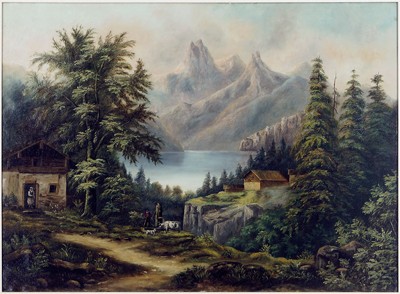 Artist Unknown - Alps In The Distance- Artist Unknown - Alps In The Distance-