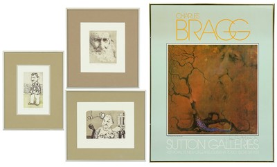 Three Etchings; Sutton Galleries exhibition poster- Three Etchings; Sutton Galleries exhibition poster-