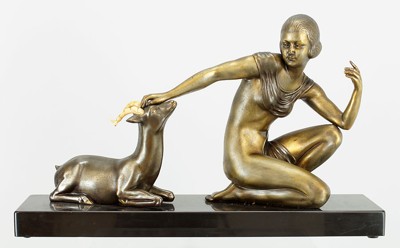 Artist Unknown - An Art Deco Maiden- Artist Unknown - An Art Deco Maiden-