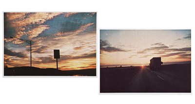 Two Photographic Inkjet Prints: 'On the Way to Bud's House in the Winter of '74'; 'The Best of Stark and Oil Well'-1974 Two Photographic Inkjet Prints: 'On the Way to Bud's House in the Winter of '74'; 'The Best of Stark and Oil Well'-1974