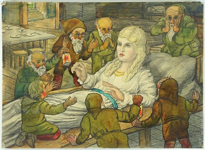 Artist Unknown - Snow White And The Seven Dwarves-1932 Artist Unknown - Snow White And The Seven Dwarves-1932