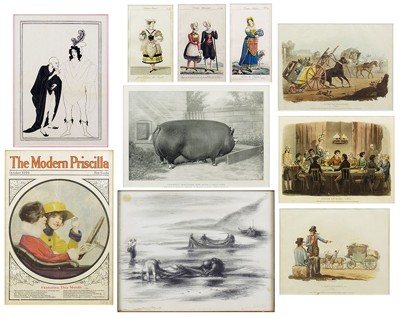 A Collection of Framed Prints- A Collection of Framed Prints-