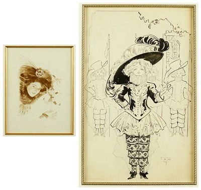 Artist Unknown - Lady in a Plumed Hat- Artist Unknown - Lady in a Plumed Hat-