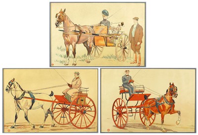 Artist Unknown - Three Chromolithographs- Artist Unknown - Three Chromolithographs-