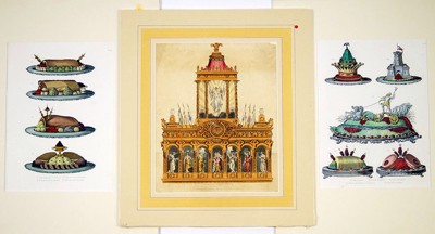 A Collection of 19th Century French Furniture and Interior Prints- A Collection of 19th Century French Furniture and Interior Prints-