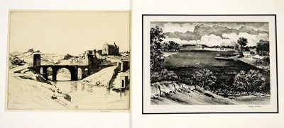 A Collection of 20th Century Prints (The Lake' by Adolf Dehn, South 9th, etc.)- A Collection of 20th Century Prints (The Lake' by Adolf Dehn, South 9th, etc.)-
