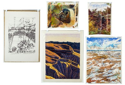 Russell Whitten - Two Landscapes- Russell Whitten - Two Landscapes-