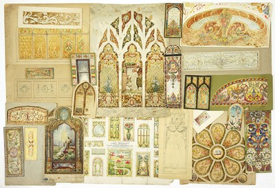 A Collection of Stained Glass Designs-1890 A Collection of Stained Glass Designs-1890