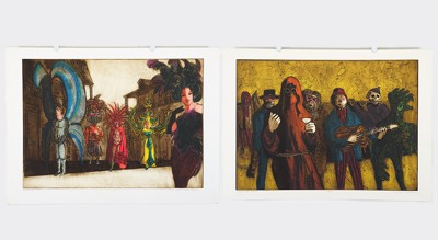 Two Color Intaglio Prints- Two Color Intaglio Prints-
