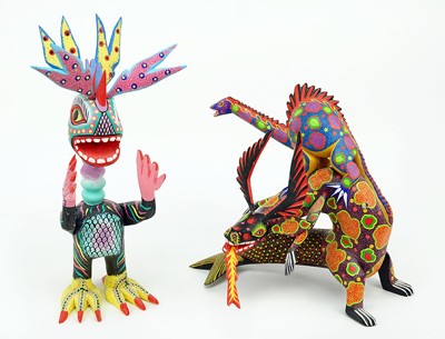 Two Mexican Folk Art Figures- Two Mexican Folk Art Figures-
