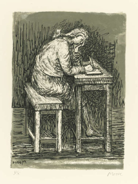 Girl Seated At Desk VII (C. 384)-1974 Girl Seated At Desk VII (C. 384)-1974