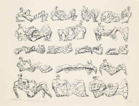 Seventeen Reclining Figures (C. 46)-1963 Seventeen Reclining Figures (C. 46)-1963