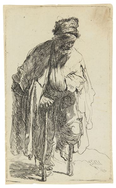 Beggar With A Wooden Leg (B., Holl. 179; New Holl. 49; H. 12)-1630 Beggar With A Wooden Leg (B., Holl. 179; New Holl. 49; H. 12)-1630