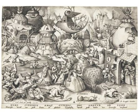 After Pieter Bruegel the Elder - The Seven Deadly Sins (Bast., Holl. 125-131; New Holl. 21-27; L. 18-24)-1558 After Pieter Bruegel the Elder - The Seven Deadly Sins (Bast., Holl. 125-131; New Holl. 21-27; L. 18-24)-1558