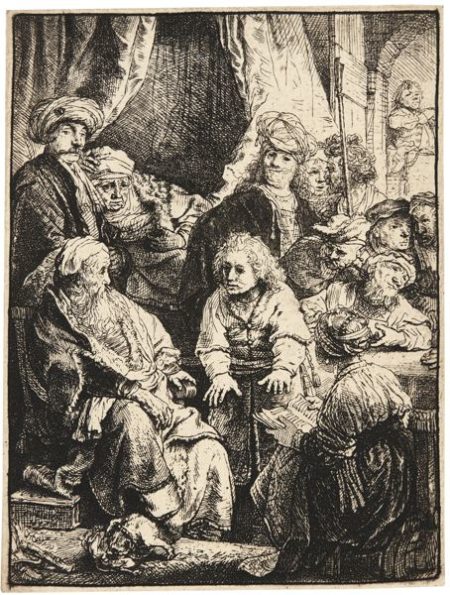 Joseph Telling His Dreams (B., Holl. 37; New Holl. 167; H. 160)-1638 Joseph Telling His Dreams (B., Holl. 37; New Holl. 167; H. 160)-1638