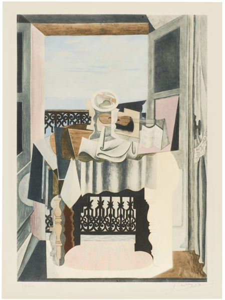 After Pablo Picasso - Nature Morte Au Gueridon- After Pablo Picasso - Nature Morte Au Gueridon-