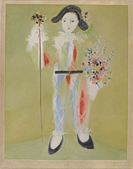 After Pablo Picasso - Le Petit Pierrot Aux Fleurs-1960 After Pablo Picasso - Le Petit Pierrot Aux Fleurs-1960