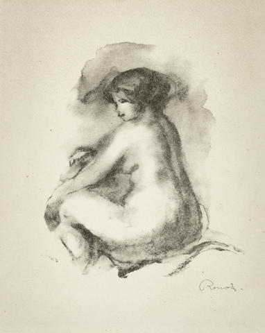 Etude de Femme Nue, Assise, from L'Album des douze Lithographies (Delteil 42)-1904 Etude de Femme Nue, Assise, from L'Album des douze Lithographies (Delteil 42)-1904