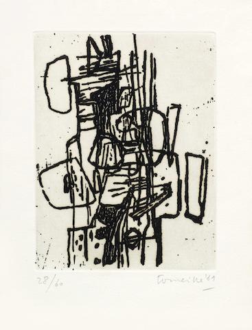Various Artists (Corneille, Pierre Alechinsky) - Two etchings from the International Avant-garde portfolio-1969 Various Artists (Corneille, Pierre Alechinsky) - Two etchings from the International Avant-garde portfolio-1969