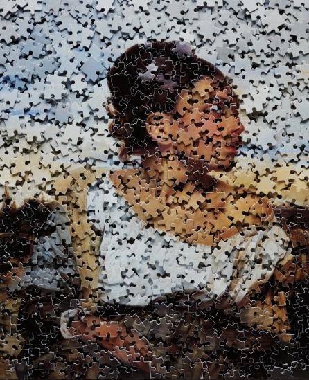 Orphan Girl At The Cemetery, After Eugene Delacroix From Gordian Puzzles-2007 Orphan Girl At The Cemetery, After Eugene Delacroix From Gordian Puzzles-2007