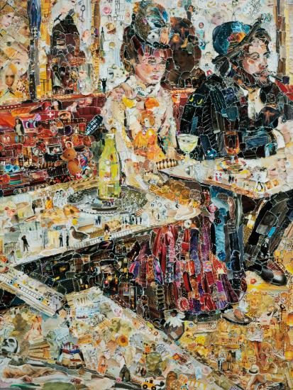 The Absinthe Drinker, After Edgar Degas From Pictures Of Magazines Ii-2011 The Absinthe Drinker, After Edgar Degas From Pictures Of Magazines Ii-2011