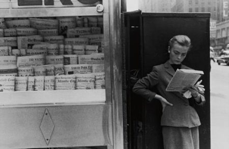 Elbowing Out Of Town Newstand, Ny-1954 Elbowing Out Of Town Newstand, Ny-1954