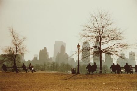 Looking Across Sheep Meadow Toward Central Park South, New York City-1958 Looking Across Sheep Meadow Toward Central Park South, New York City-1958