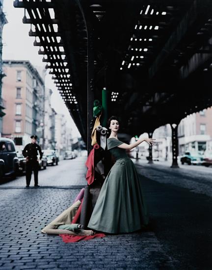 Dovima Under The El (Dior Creates Cosmopolitan Drama)-1956 Dovima Under The El (Dior Creates Cosmopolitan Drama)-1956