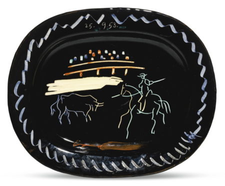 Corrida Sur Fond Noir (A. R. 198)-1953 Corrida Sur Fond Noir (A. R. 198)-1953
