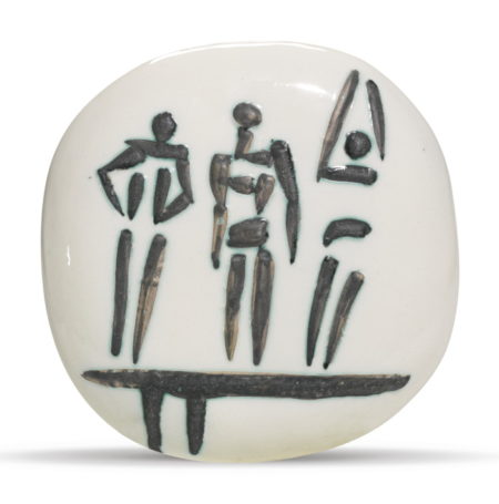 Trois Personnages Sur Tremplin (A. R. 375)-1956 Trois Personnages Sur Tremplin (A. R. 375)-1956