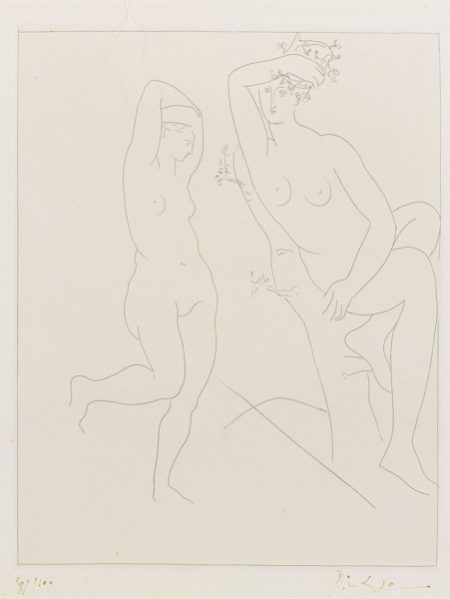 Deux Femmes Nues, Dont Une Dans Un Arbres (B. 234; Ba. 204)-1931 Deux Femmes Nues, Dont Une Dans Un Arbres (B. 234; Ba. 204)-1931