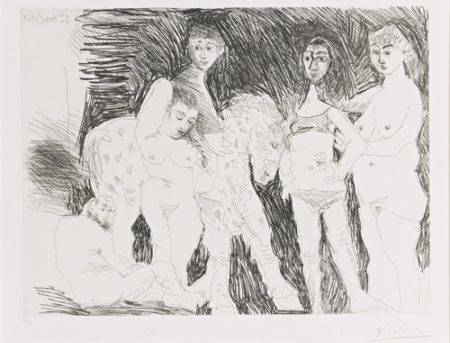 Vieil Homme Pensant A Sa Jeunesse: Garcon Sur Un Cheval De Cirque Et Femmes (B. 1495; Ba. 1511)-1968 Vieil Homme Pensant A Sa Jeunesse: Garcon Sur Un Cheval De Cirque Et Femmes (B. 1495; Ba. 1511)-1968