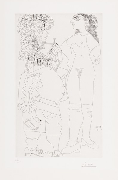 Vieux Marin Bedonnant A La Pipe Et Jeune Prostituee Meprisante (B. 1741; Ba. 1758)-1968 Vieux Marin Bedonnant A La Pipe Et Jeune Prostituee Meprisante (B. 1741; Ba. 1758)-1968