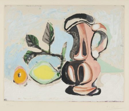 After Pablo Picasso - Still Life With Pitcher And Lemon-1955 After Pablo Picasso - Still Life With Pitcher And Lemon-1955