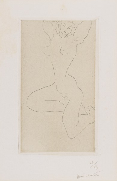 Nu Assis Sur La Jambe Droite, Bras Leves (Duthuit 226)-1931 Nu Assis Sur La Jambe Droite, Bras Leves (Duthuit 226)-1931