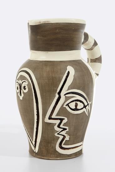 Pichet Grave Gris (Grey Engraved Pitcher)-1954 Pichet Grave Gris (Grey Engraved Pitcher)-1954