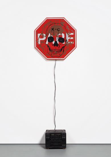 Mike Kelley-Tony Oursler-Singing Stop Sign (Senalizacion De Pare Cantante)-1998 Mike Kelley-Tony Oursler-Singing Stop Sign (Senalizacion De Pare Cantante)-1998