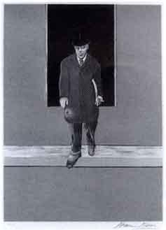 Homme descendant d'un trottoir/Homme, buste nu/Telephone-1987 Homme descendant d'un trottoir/Homme, buste nu/Telephone-1987