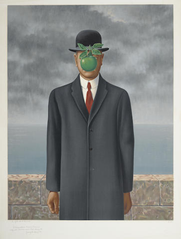 After Rene Magritte - Le fils de l'homme-1973 After Rene Magritte - Le fils de l'homme-1973