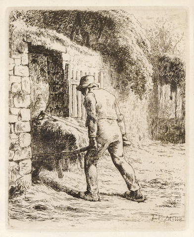 Paysan rentrant du Fumier-1855 Paysan rentrant du Fumier-1855