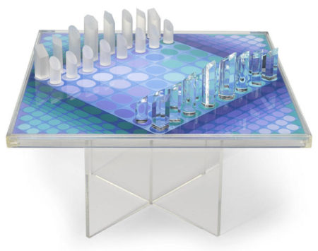 Vasarely Chess Set-1982 Vasarely Chess Set-1982
