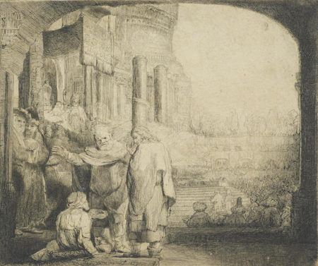 Peter and John Healing the Cripple at the Gate of the Temple-1659 Peter and John Healing the Cripple at the Gate of the Temple-1659