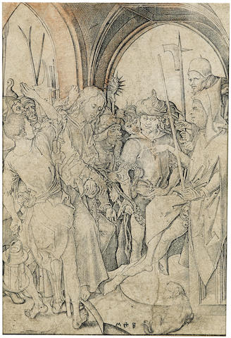 Christ before Annas, pl. 3, from the Passion-1480 Christ before Annas, pl. 3, from the Passion-1480