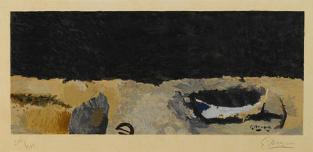 After Georges Braque - La barque sur la greve-1955 After Georges Braque - La barque sur la greve-1955